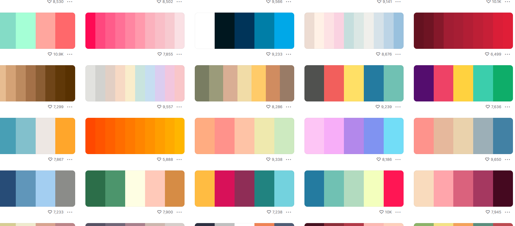 Color Palettes for Designs